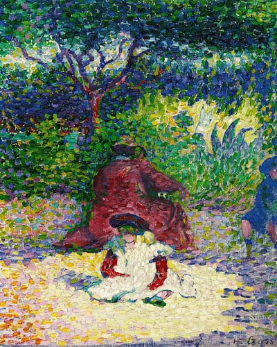 Henri-Edmond Cross - Das Kind mit der weißen Schürze (ca. 1902-1905).