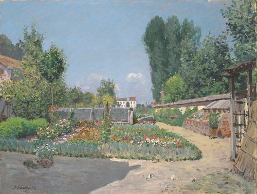 De moestuin, Alfred Sisley