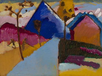 Wassily Kandinsky, Kochel, gerade Straße, 1909 von Atelier Liesjes