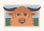 Blije Schotse Hooglander in weiland van DE BATS designs thumbnail