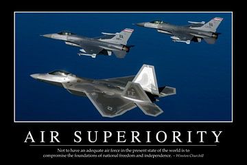 STK107061M-Air Superiority: Inspirational Quote and Motivational Poster by Stocktrek Images