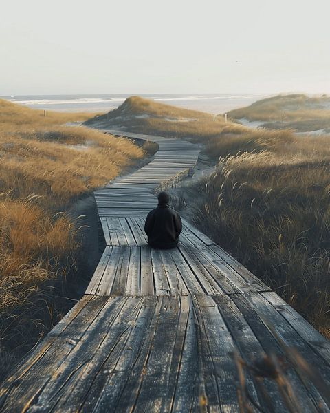 Am Strand von fernlichtsicht