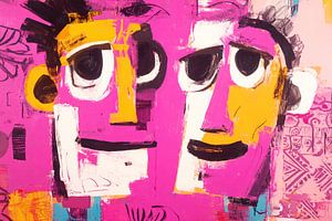 Zwei Gesichter | Pink Duo