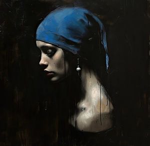 Girl with a Pearl Earring | Vermeers Mädchen von ARTEO Gemälde