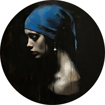 Meisje met de Parel | Art in the Dark van ARTEO Schilderijen