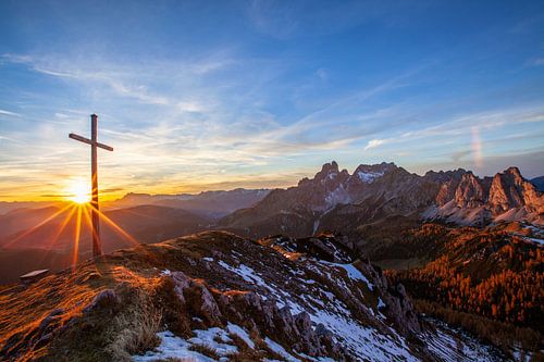 Coucher de soleil sur l'Eiskarlschneid