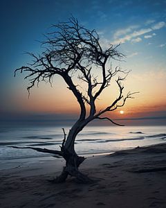 Baum bei Vollmond