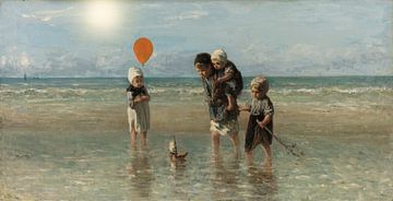 Kinder des Meeres, Jozef Israëls (1872) von Foto Amsterdam/ Peter Bartelings