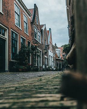 Prachtige straat in Haarlem van Sebastiaan van 't Hoog