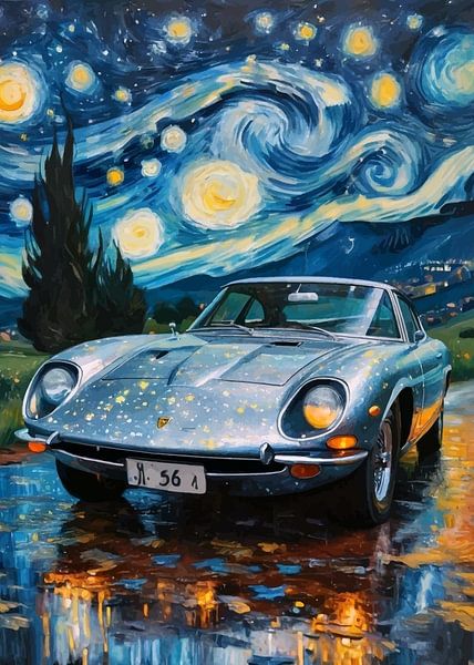 The Starry Night Lamborghini 350 GT by MIROKKU