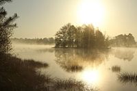 Zonsopkomst in het Leersumse Veld. Sunset over fen.