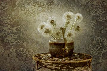 Still Life with Flowers. Fluff and Patterns by Alie Ekkelenkamp