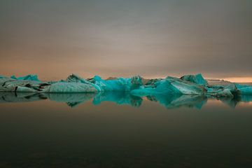 Glacier Lagoon van Maikel Claassen Fotografie