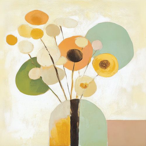 Vase with flowers by Bert Nijholt