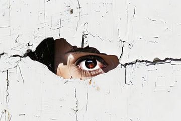 ogen in de muur surrealisme van Egon Zitter