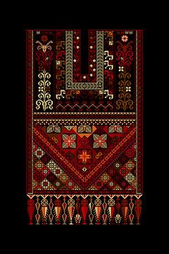 Tatreez ornament template 83 by Richard Laschon