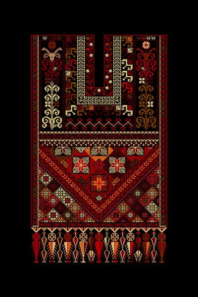 Tatreez ornament template 83 by Richard Laschon