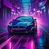 Jaguar XKR-S - Synthwave Neon von MIROKKU