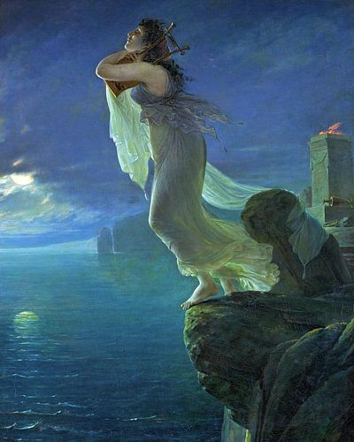 Antoine-Jean Gros,Sappho bij Leucate