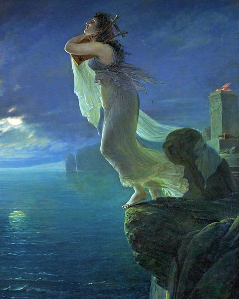 Antoine-Jean Gros,Sappho bij Leucate van finemasterpiece