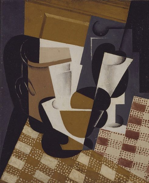 Juan Gris, Wine Jug and Glass - 1916 by Atelier Liesjes