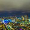 Den Haag Avond Skyline van Freddie de Roeck