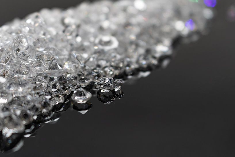 Scattering mixtures on black - lustre and depth by Mixed media vector arts