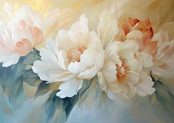 Pioenrozen | Pioenen in Pastel en Goud