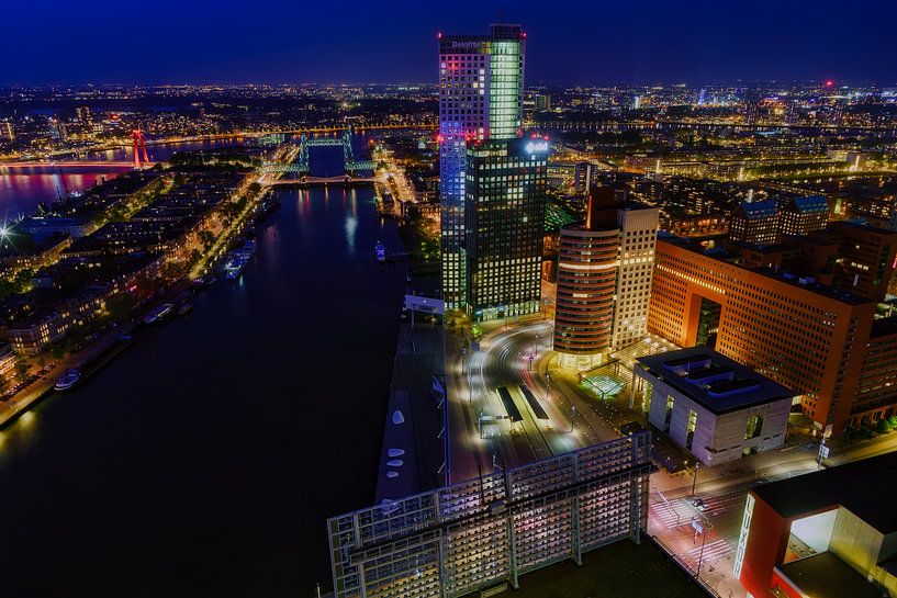 Skyline van Rotterdam by Roy Poots