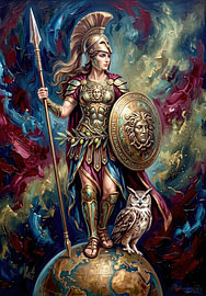 Athena – the symbol of wisdom and strength by AidasignArt