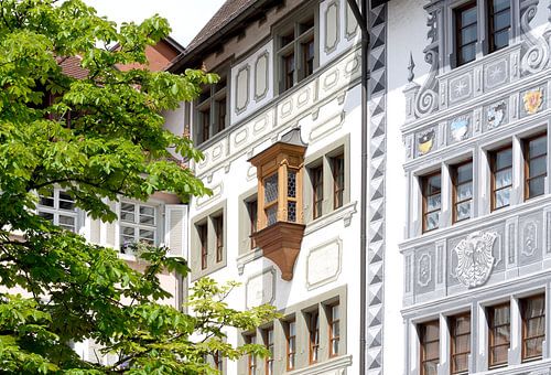 Engen, old town centre, historic house facade