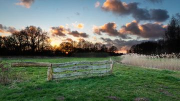 Letzte Sonnenstrahlen im Aelderstroom von Lynxs Photography