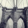 The Brooklyn Bridge in New York van Marlin van der Veen