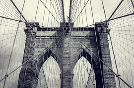 The Brooklyn Bridge in New York von Marlin van der Veen