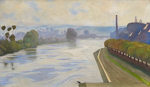 Félix Vallotton - Die Seine bei Mantes (1917)