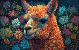 Peinture LAMA - Un accroche-regard moderne et coloré