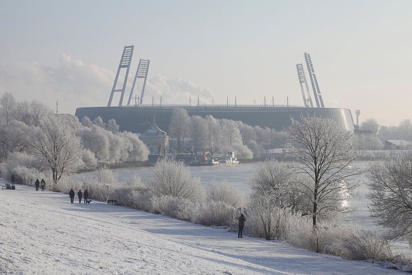 Weser Stadium in winter by Torsten Krüger