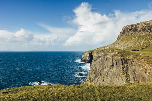 Neist Point in Groot-Brittannië. Panorama Cliffs in Schotland. Isle of Skye Idylle en rust