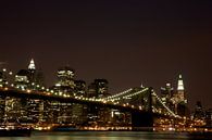 Skyline, New York met Brooklyn Bridge van Gerrit de Heus thumbnail