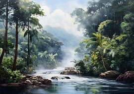 Ansicht Malaysia von Abstraktes Gemälde