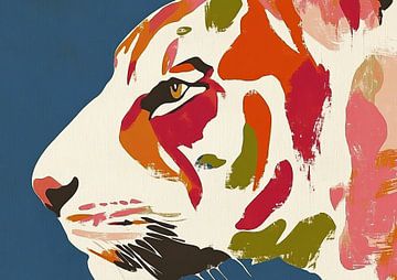 Tijger Schilderij van Modern Collection