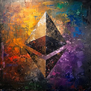 Ethereum abstract van TheXclusive Art