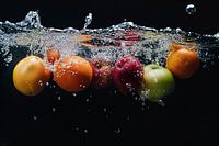 Vers fruit in water