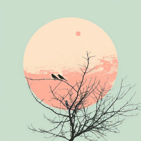 Full moon by Poster Art Shop