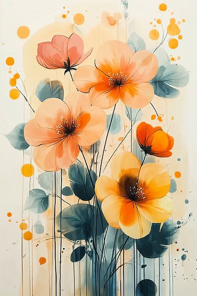 Blumen Aquarell Nr.1 von Studio BB