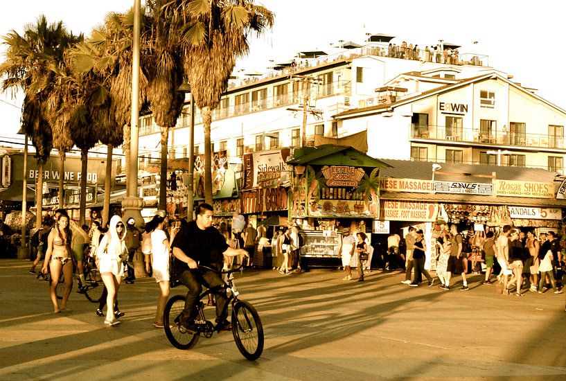 Venice Beach 2 sepia, Californie van Samantha Phung