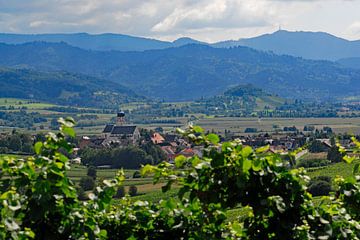 Ehrenkirchen with Black Forest winegrowing village in Markgräflerland by Ingo Laue