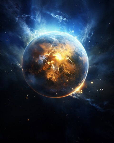 Blick ins Universum von fernlichtsicht