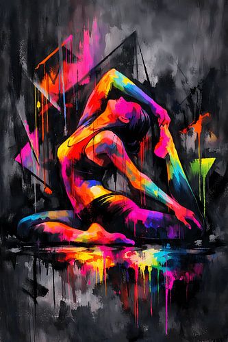 Neon Yoga Flow – Dynamic Flexibility Energy