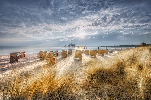 Duinen en strandstoelen op Timmendoerfer Strand